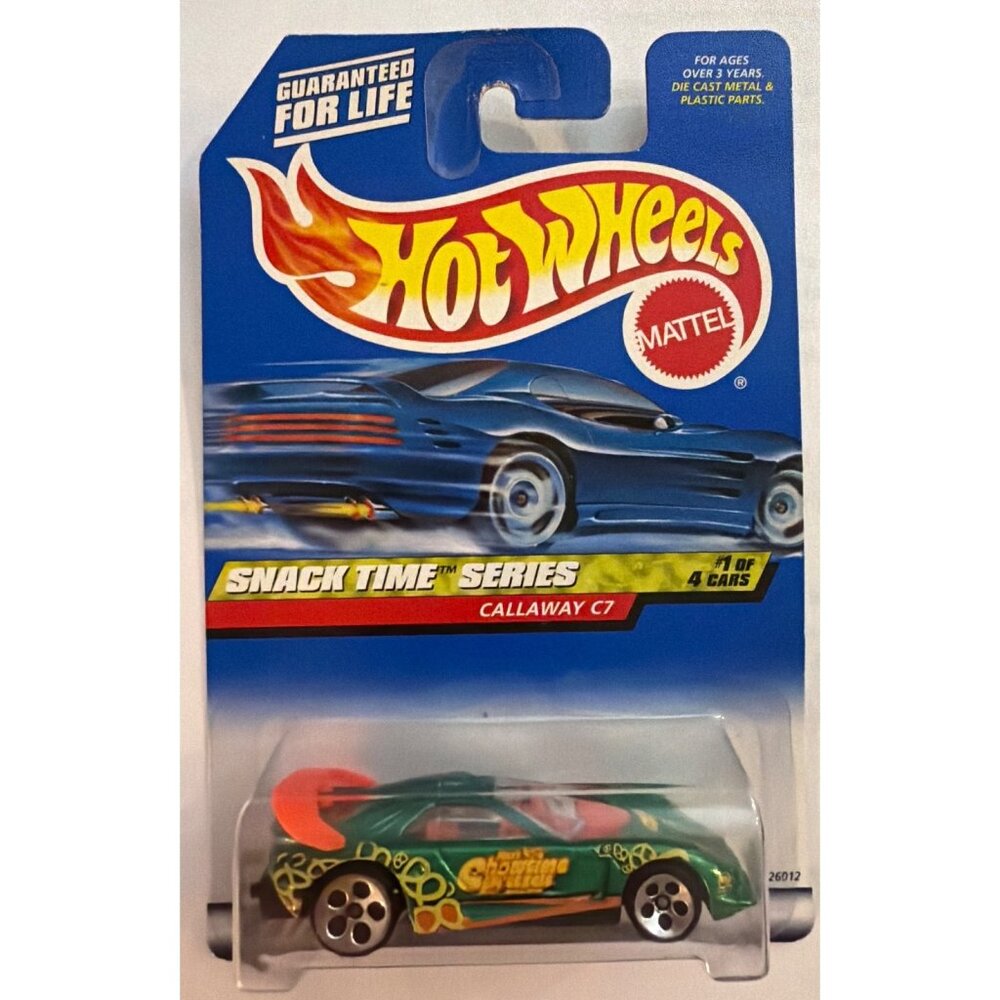 Hot Wheels Snack Time Series Callaway C7 Die-Cast Collectible Car